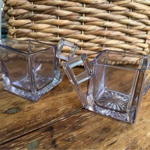 Vintage Heisey Purple/Lavender Depression Glass Creamer and Sugar Set